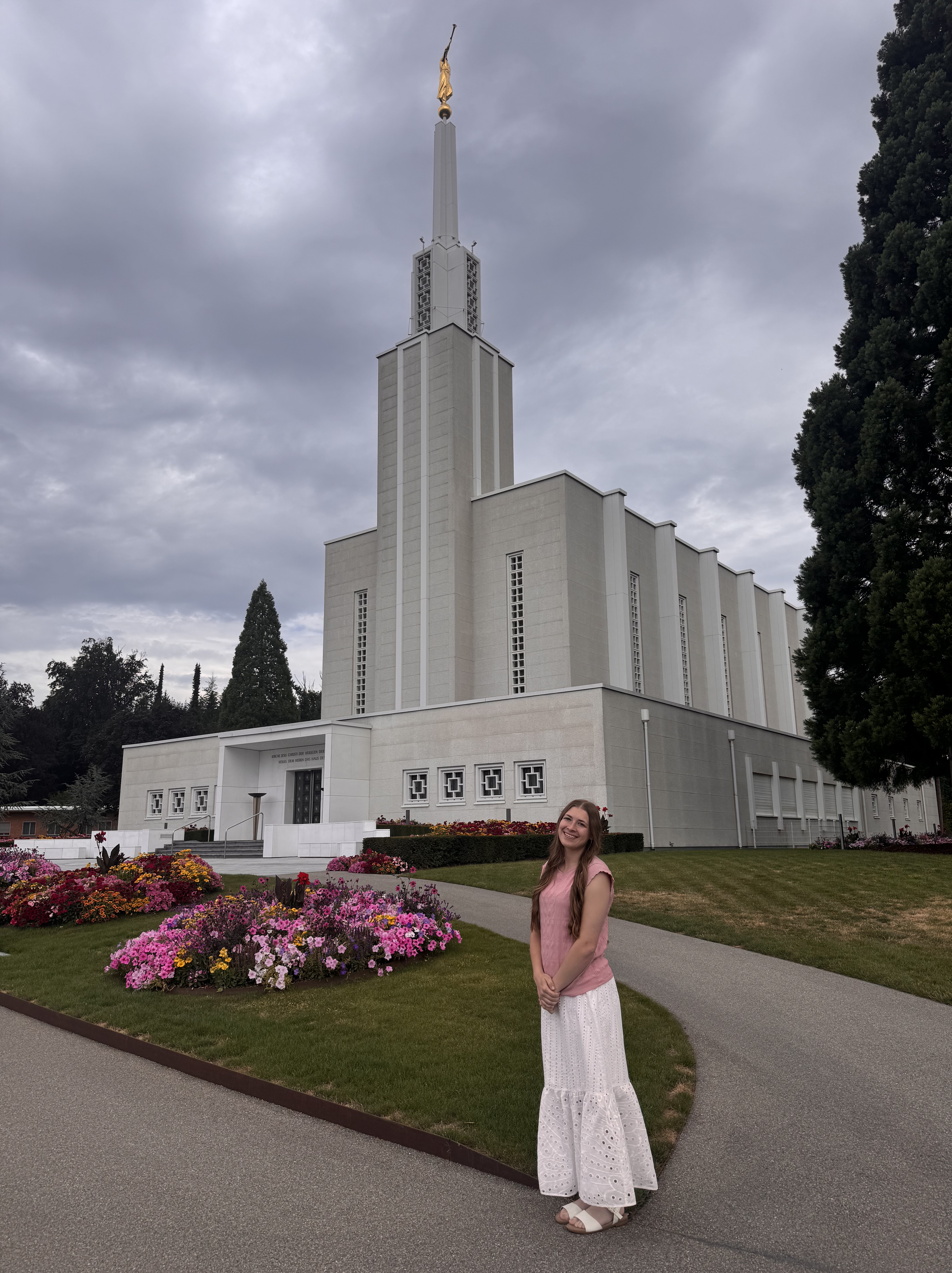 Sadie Adair at the Hague Temple